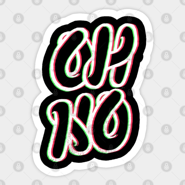 Oh No Typography Sticker by vo_maria